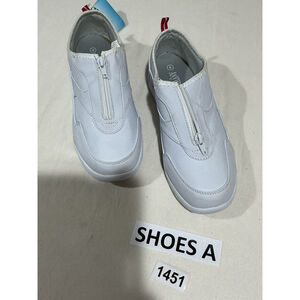 Womans Anywears White Size 8 Nursing Shoes Nwt Zip Front